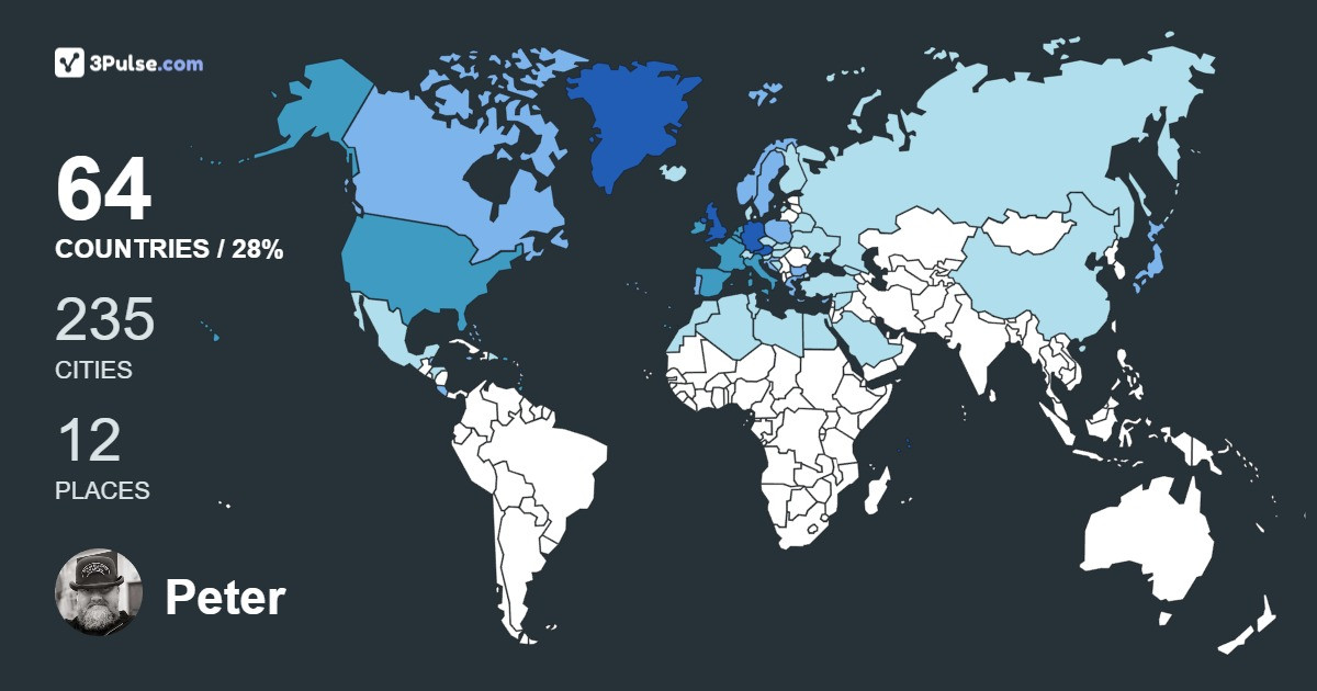 Изображение Карты путешествий Peter Murphy