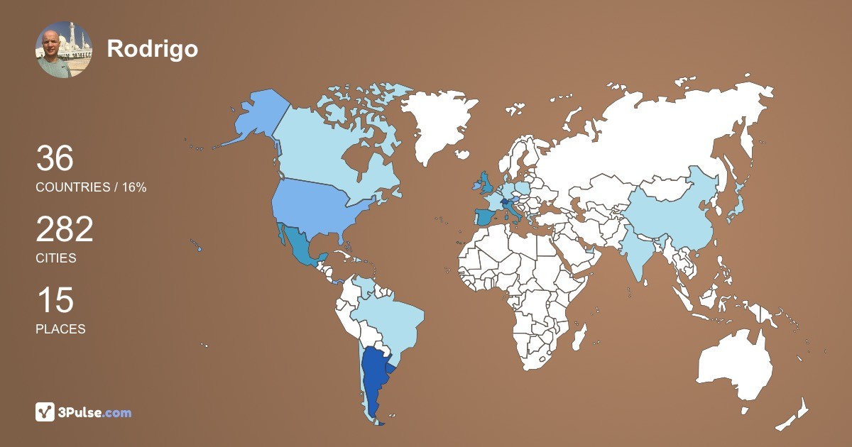 Изображение Карты путешествий Rodrigo Amigorena