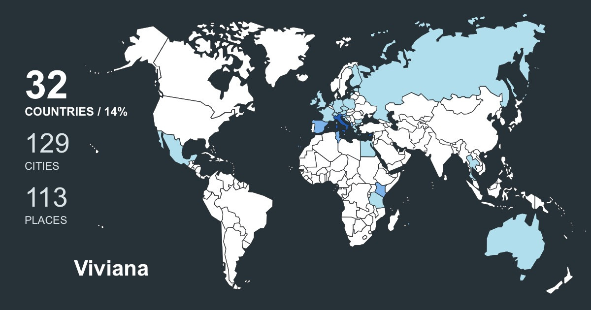 Viviana Luna's Travel Map Image