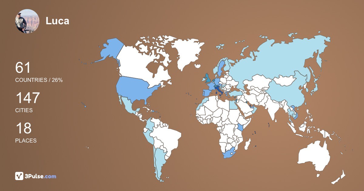 Luca Armandola's Travel Map Image
