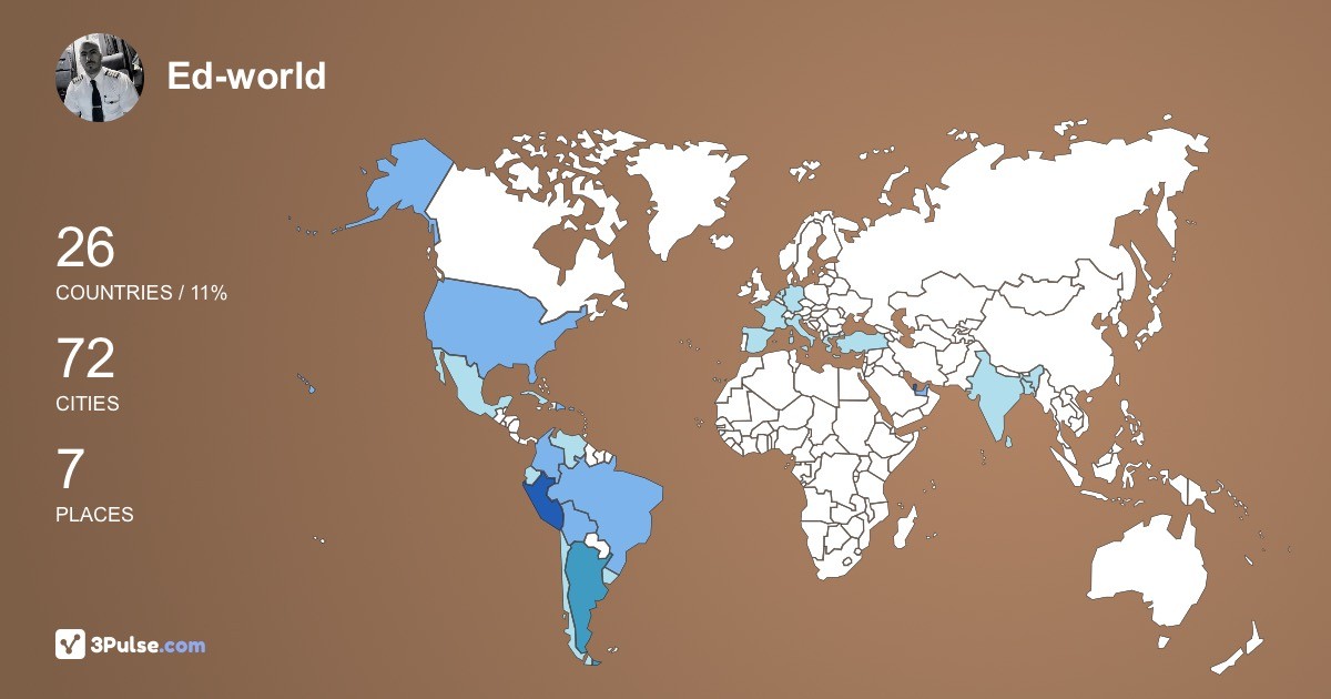 Ed-world Cast's Travel Map Image