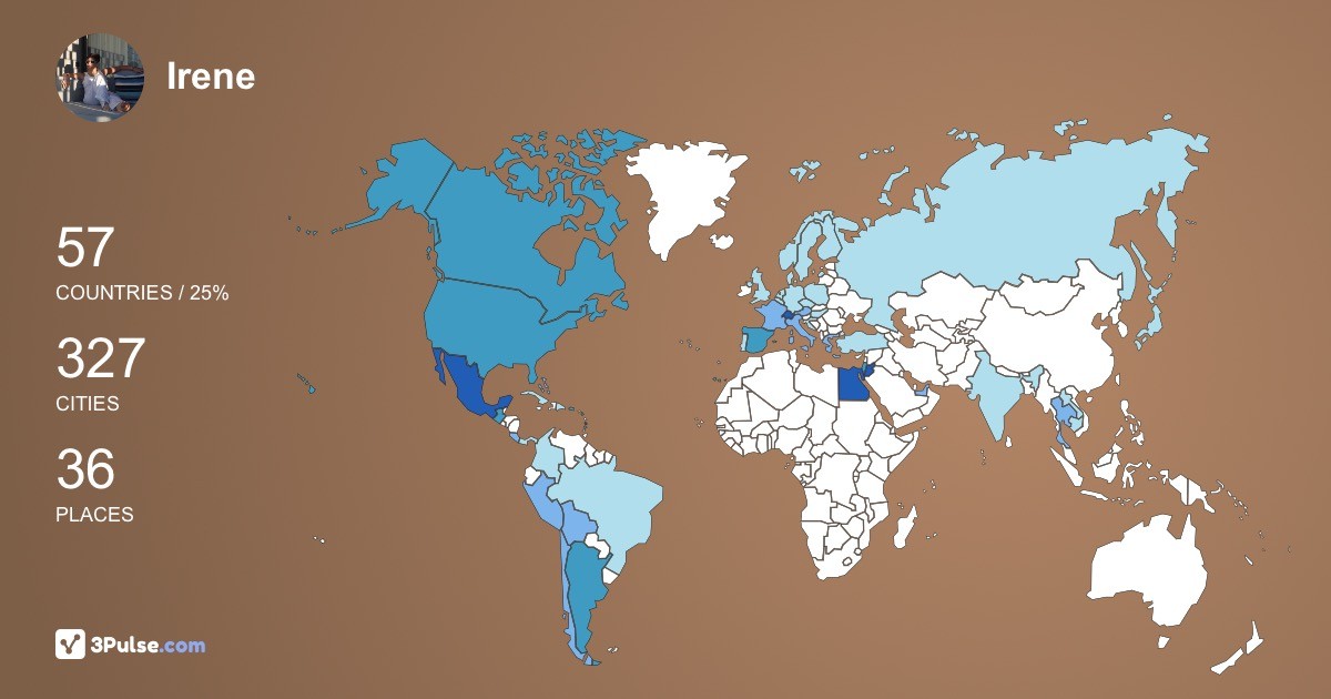 Изображение Карты путешествий Irene Vela-Alvizu