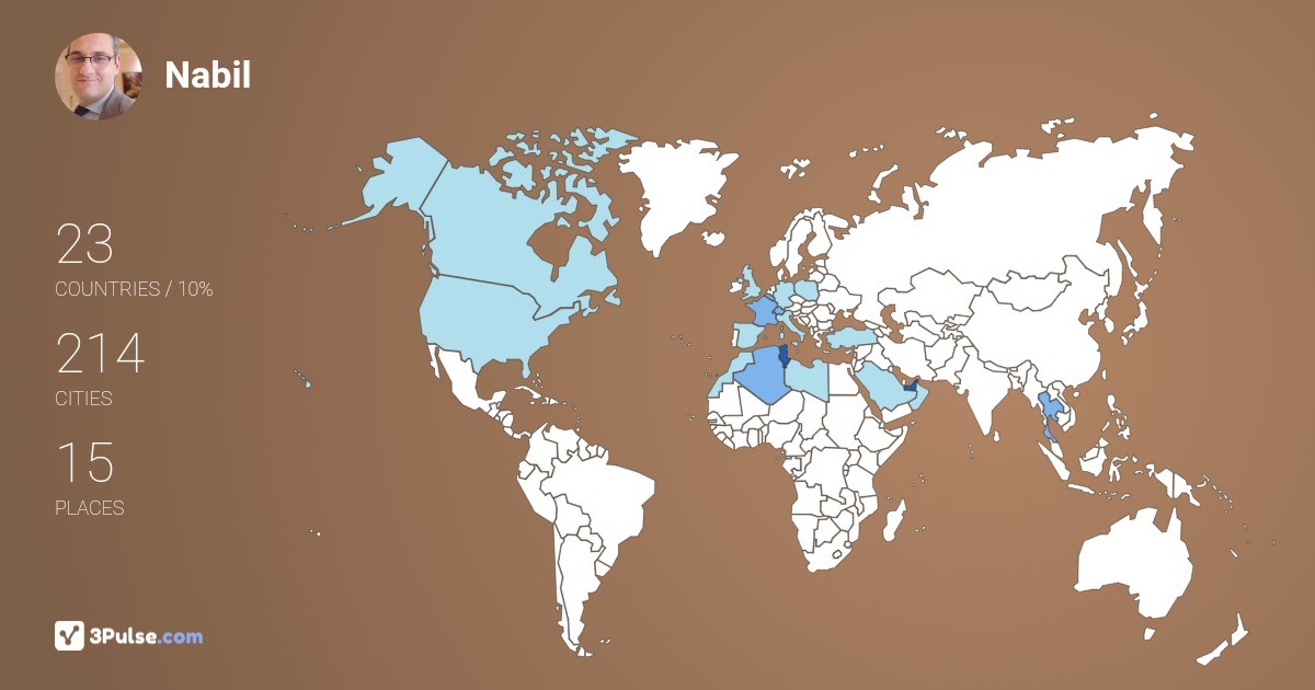 Изображение Карты путешествий Nabil Khalladi