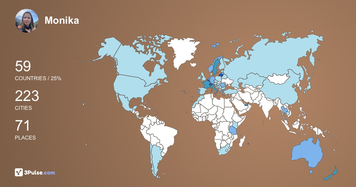 Изображение Карты путешествий Monika Regina