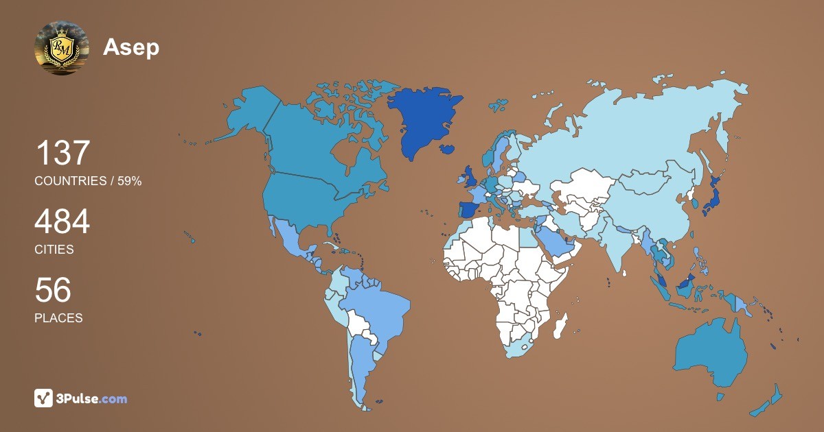 Изображение Карты путешествий Asep Rahman