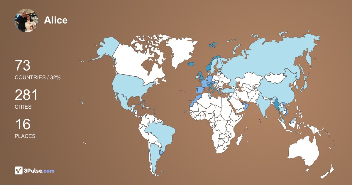 Изображение Карты путешествий Alice Ferrino