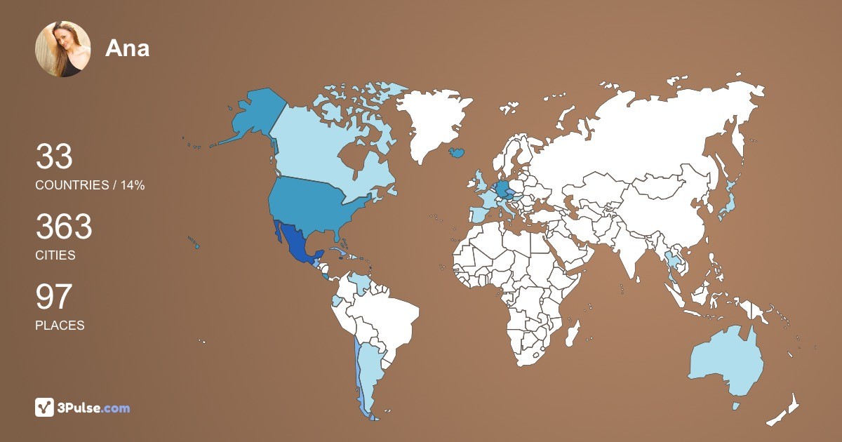 Изображение Карты путешествий Ana E-Debs