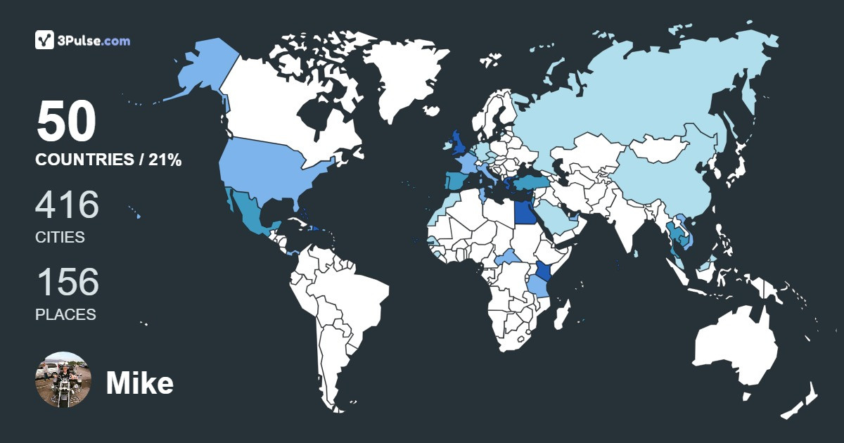 Изображение Карты путешествий Mike Richardson