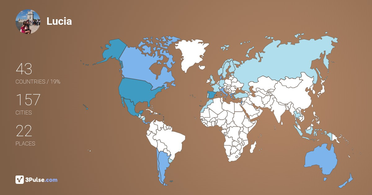 Изображение Карты путешествий Lucia Delp