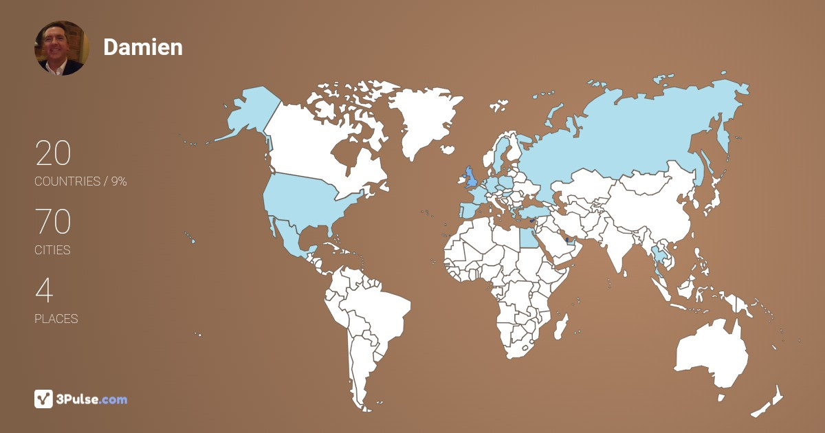 Изображение Карты путешествий Damien Scott