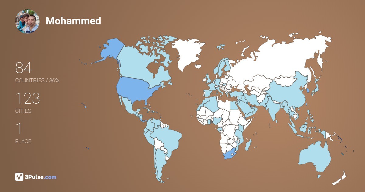 Изображение Карты путешествий Mohammed Manjathage