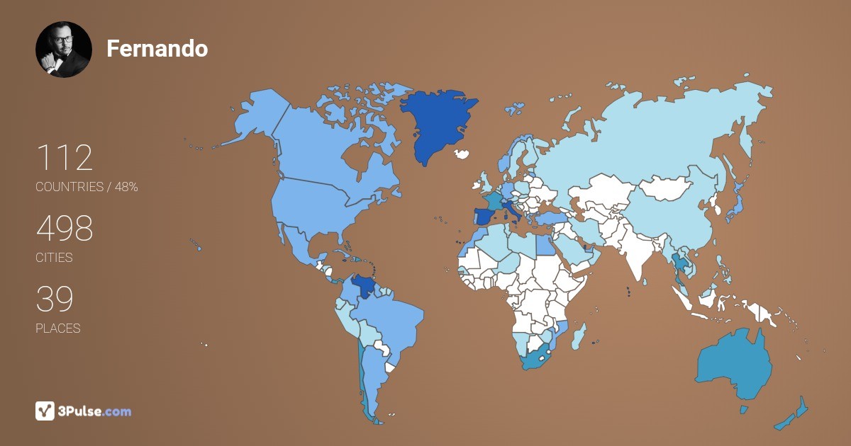 Изображение Карты путешествий Fernando Fermin