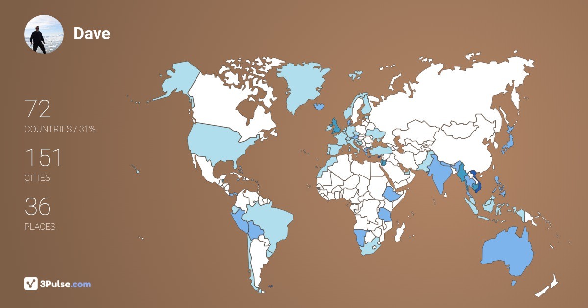 Изображение Карты путешествий Dave Harrington