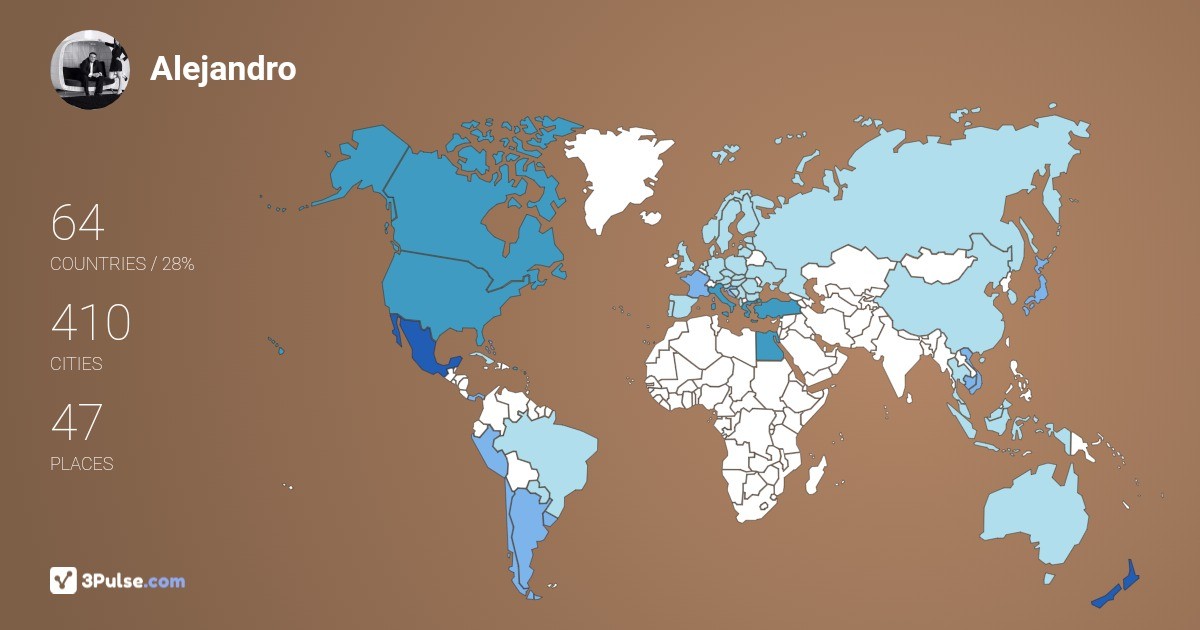 Изображение Карты путешествий Alejandro Romero