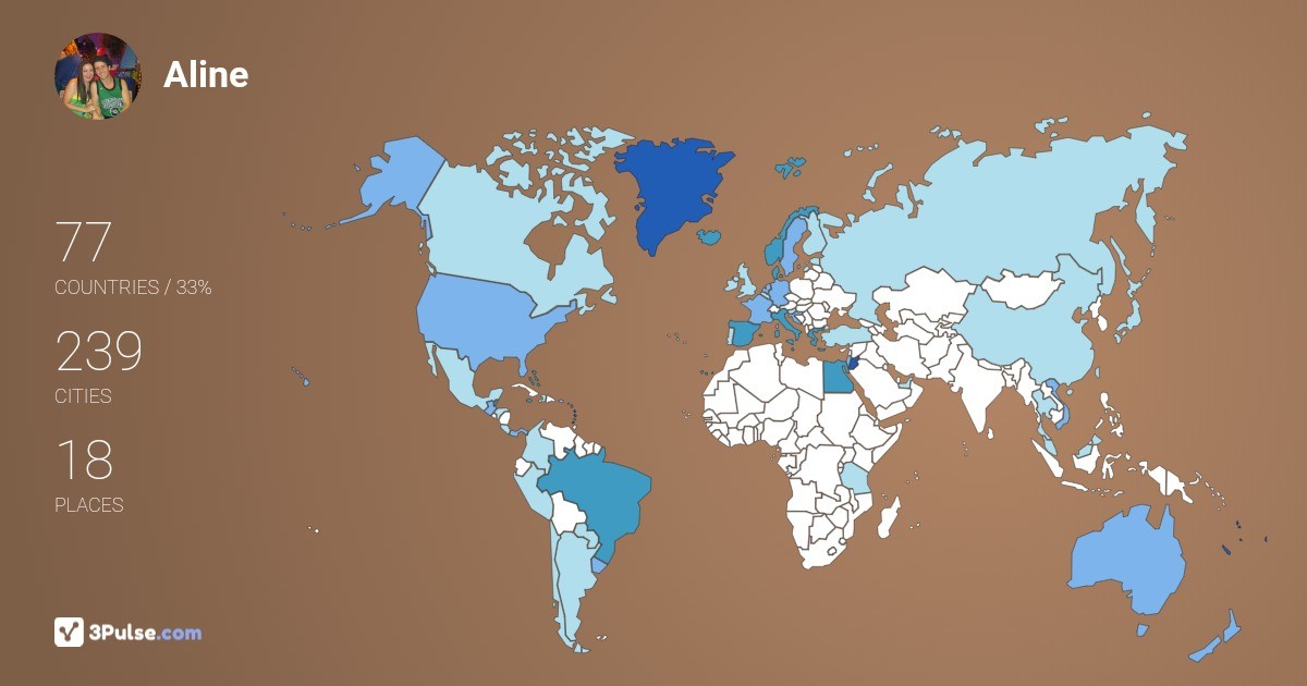 Изображение Карты путешествий Aline McIntyre