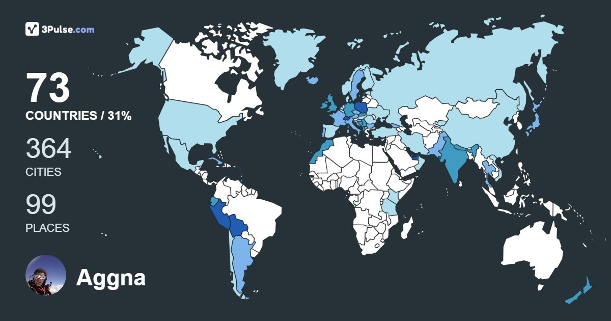 Изображение Карты путешествий Aggna Bielecka