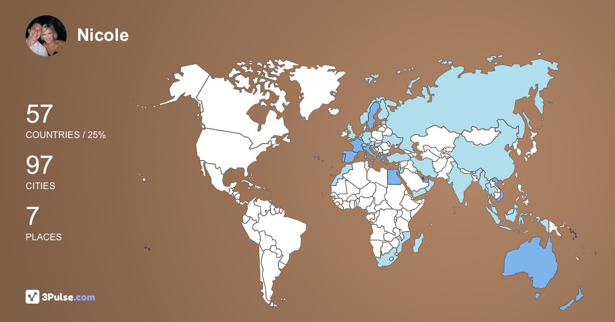 Изображение Карты путешествий Nicole Mller