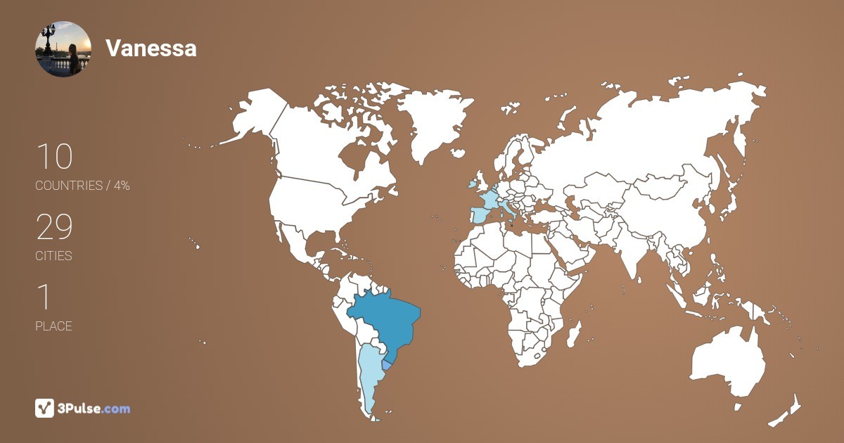 Изображение Карты путешествий Vanessa Honorio-Carneiro