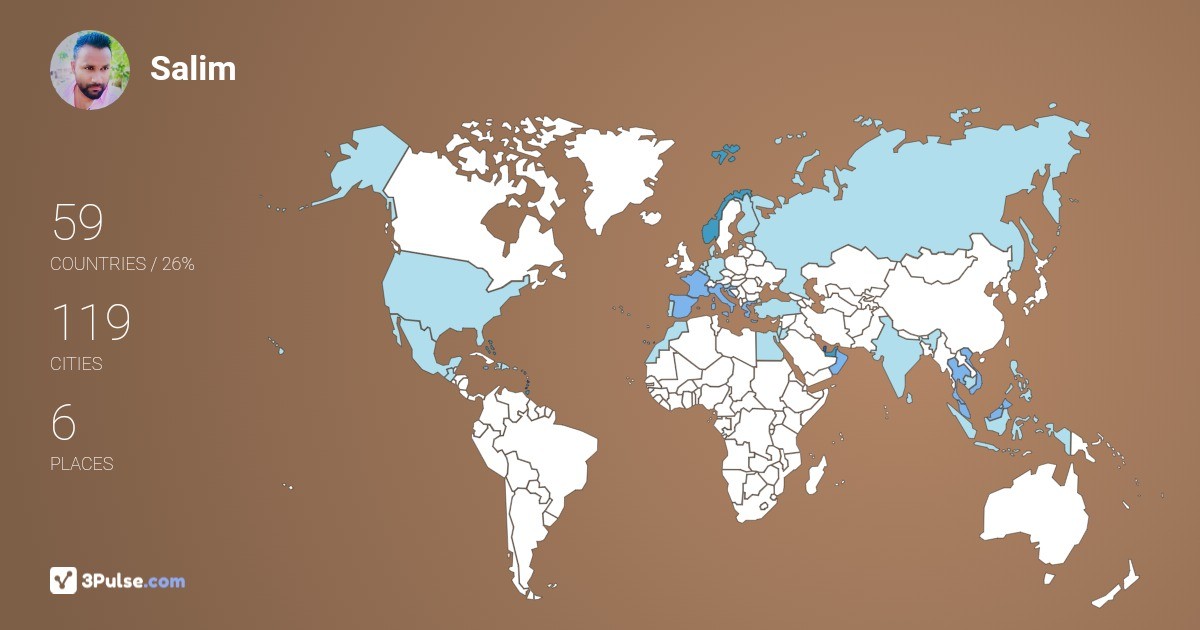 Изображение Карты путешествий Salim Xeq