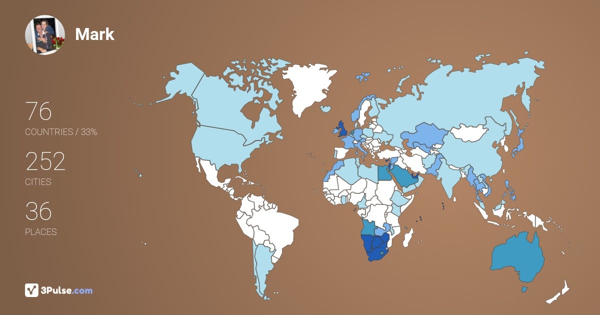 Изображение Карты путешествий Mark Campbell