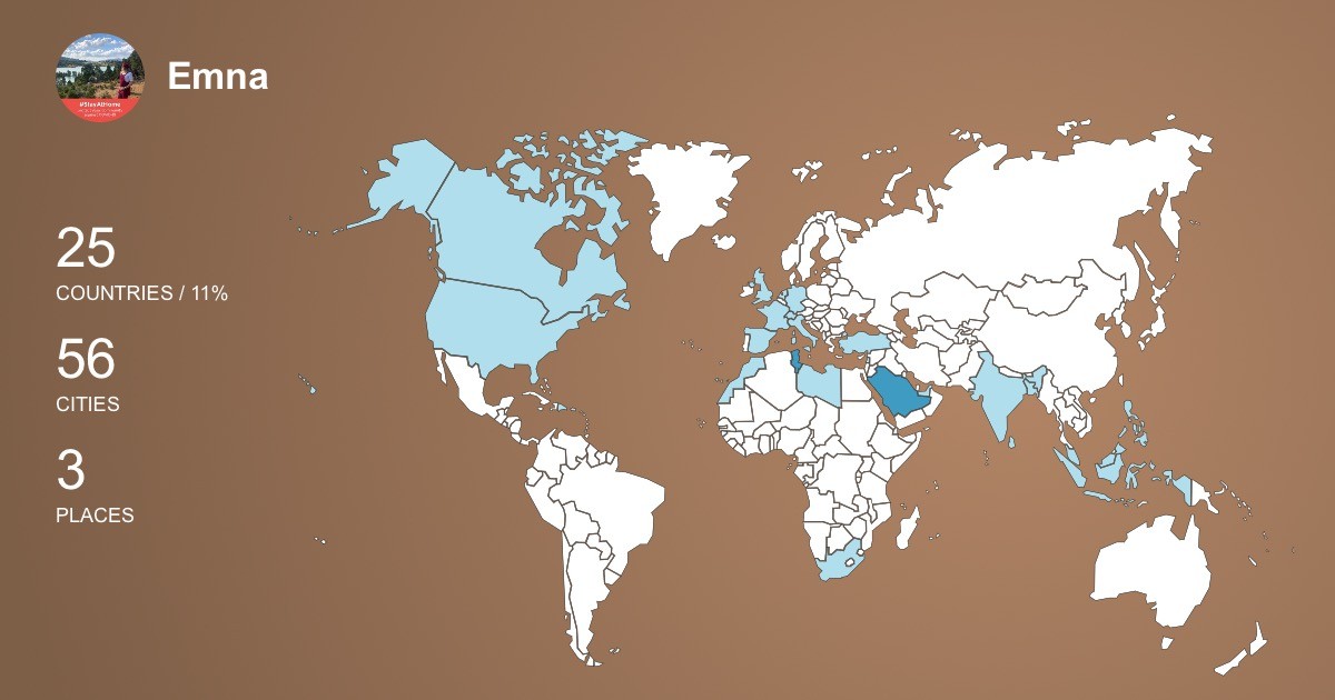Изображение Карты путешествий Emna Chatani