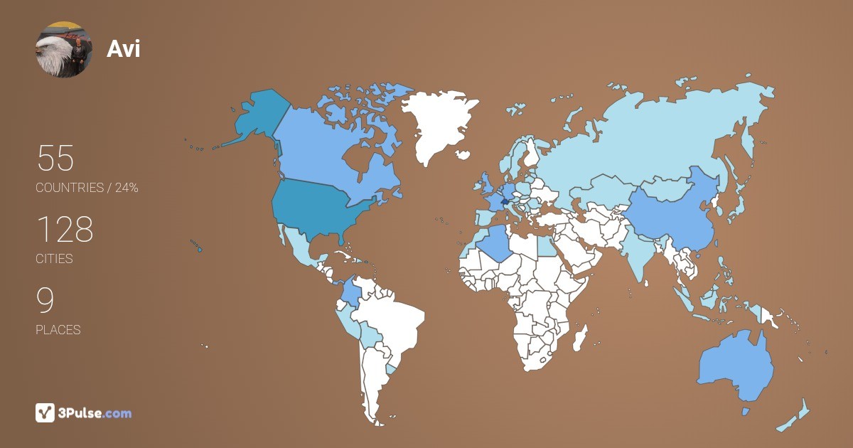 Avi Sus's Travel Map Image