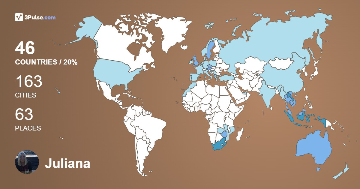 Изображение Карты путешествий Juliana Cloete