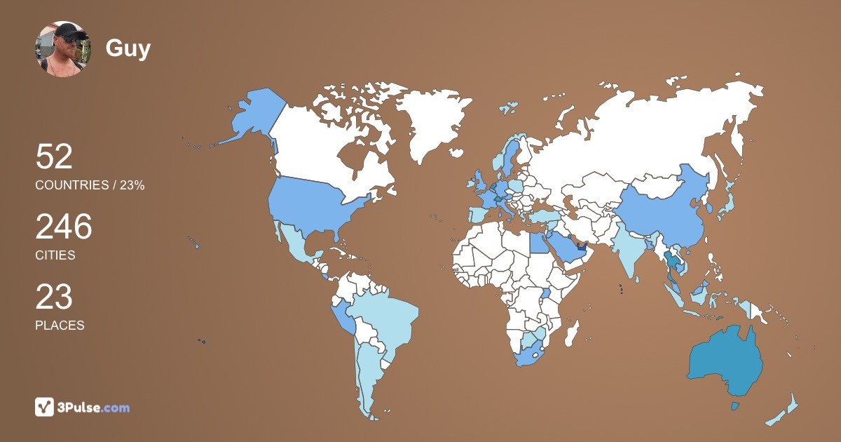 Guy Dxb's Travel Map Image