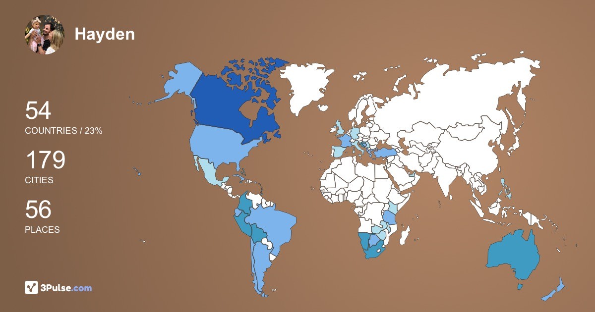 Изображение Карты путешествий Hayden Smith