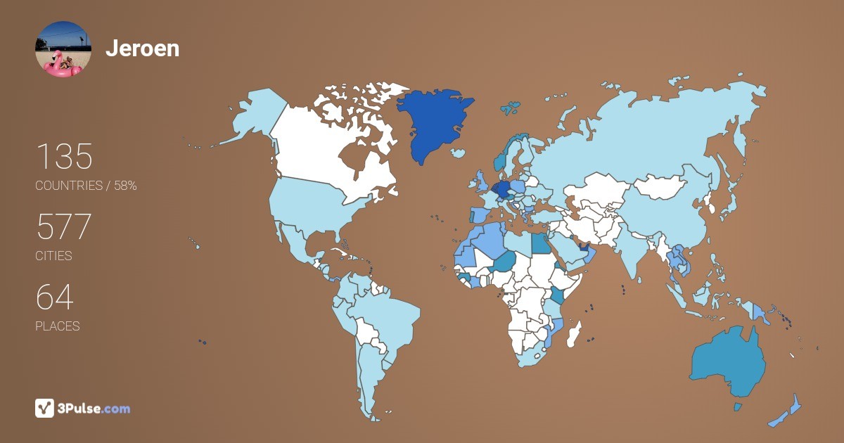 Изображение Карты путешествий Jeroen van-Bloois