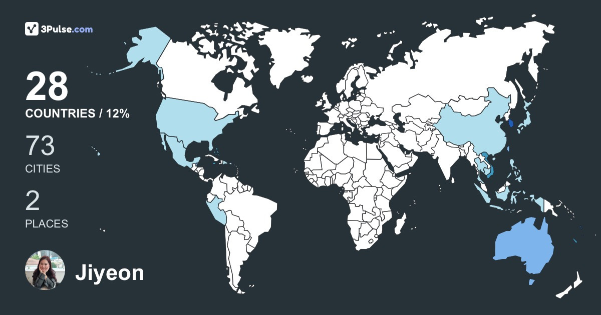 Изображение Карты путешествий Jiyeon Son