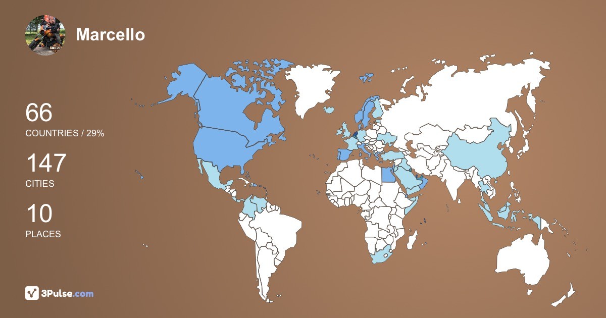 Marcello Paris's Travel Map Image