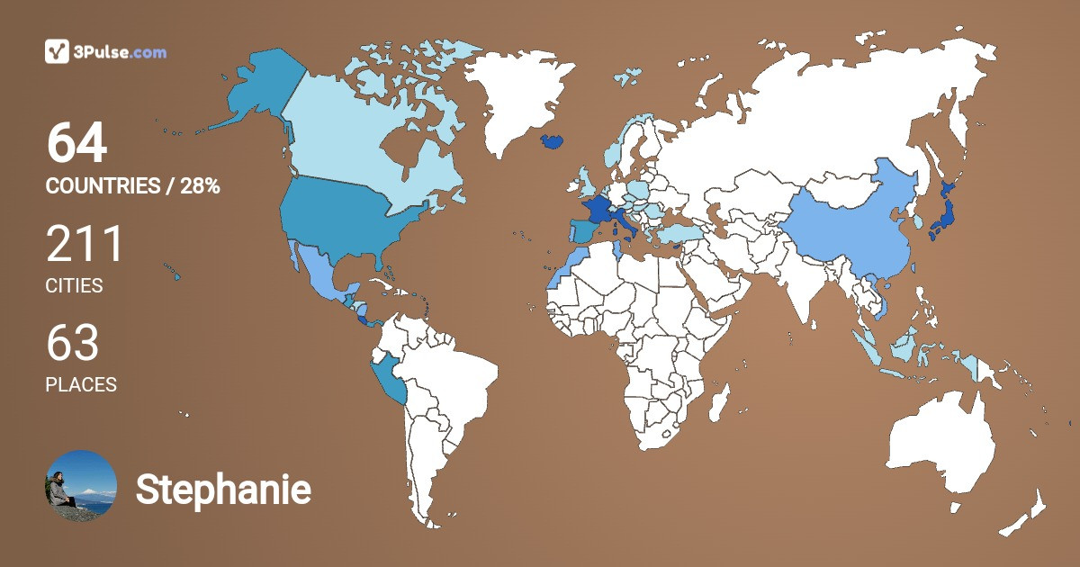 Изображение Карты путешествий Stephanie Lallier