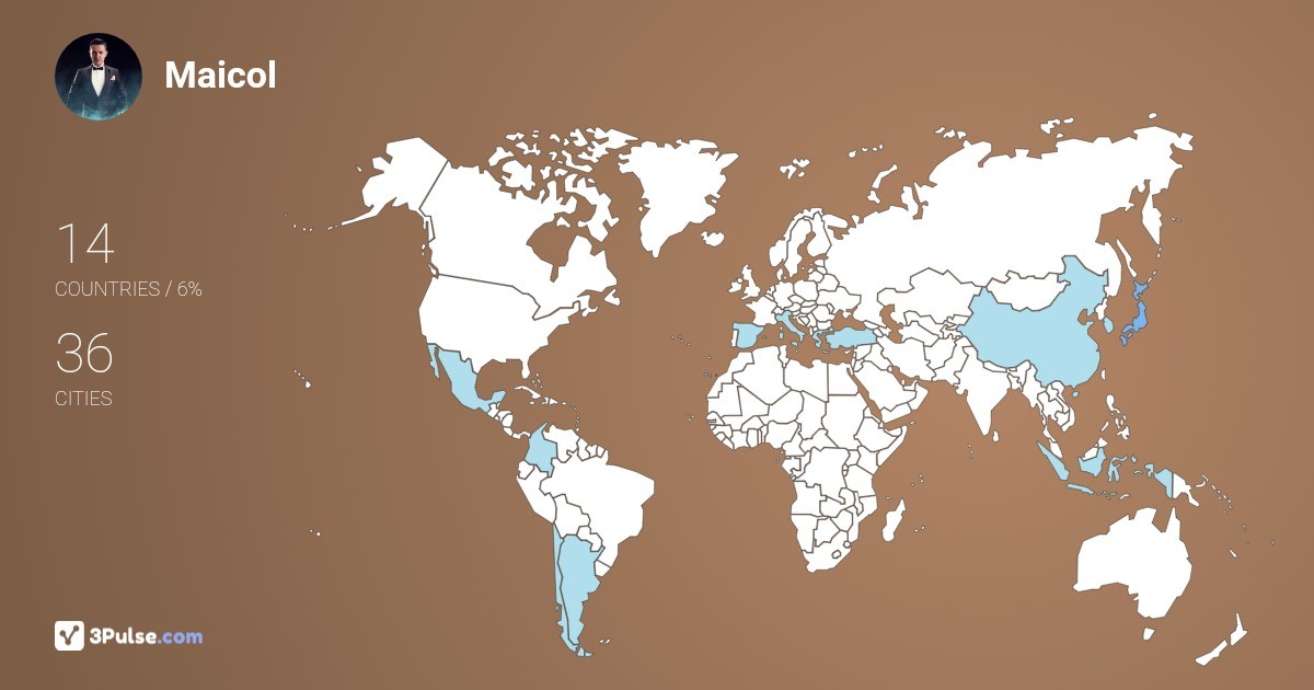 Изображение Карты путешествий Maicol Mira