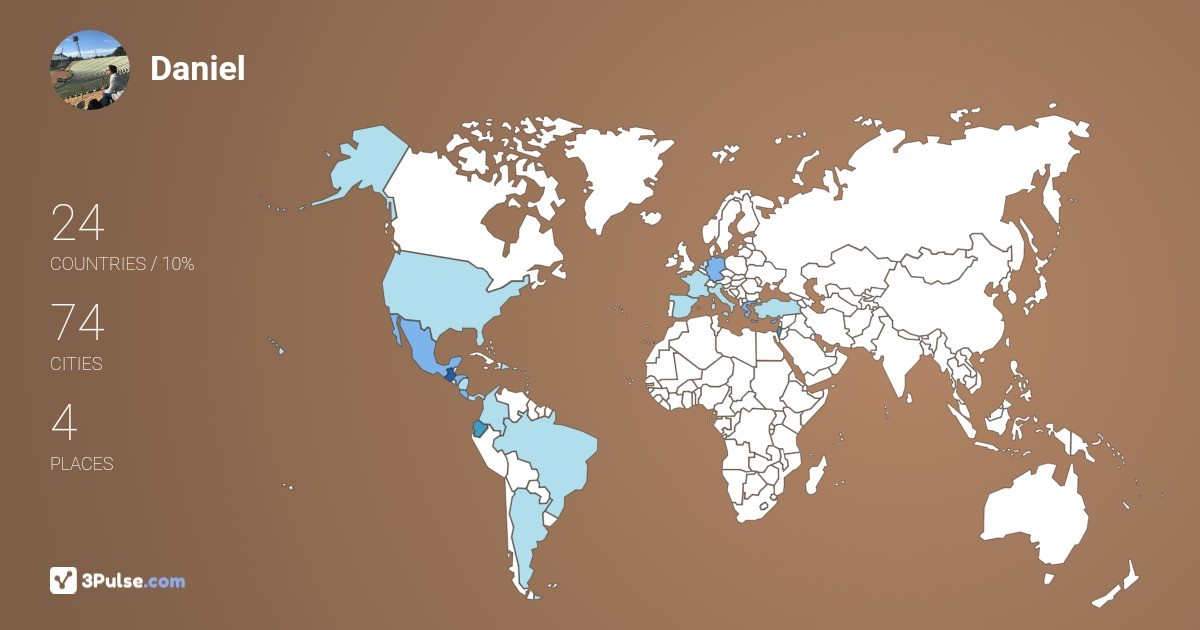 Изображение Карты путешествий Daniel Garcia