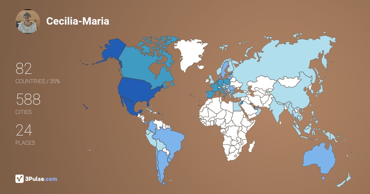 Cecilia-Maria Navarro-Lopez's Travel Map Image