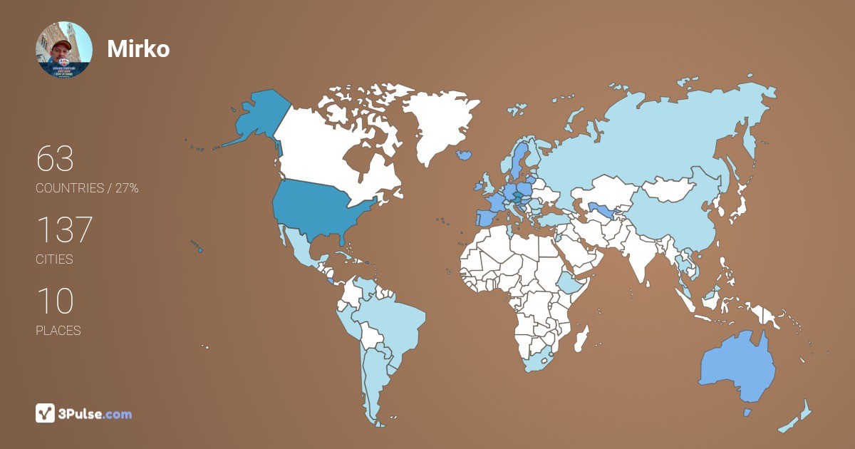 Изображение Карты путешествий Mirko Todesco