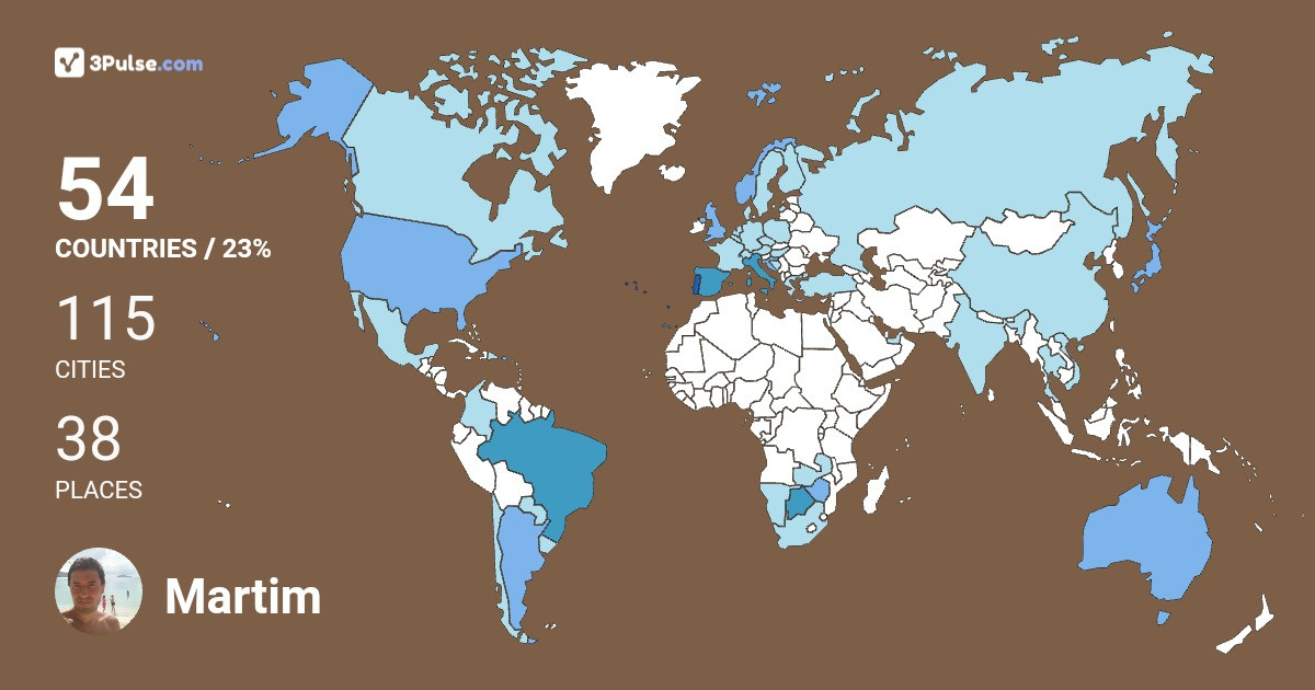 Изображение Карты путешествий Martim Gouveia