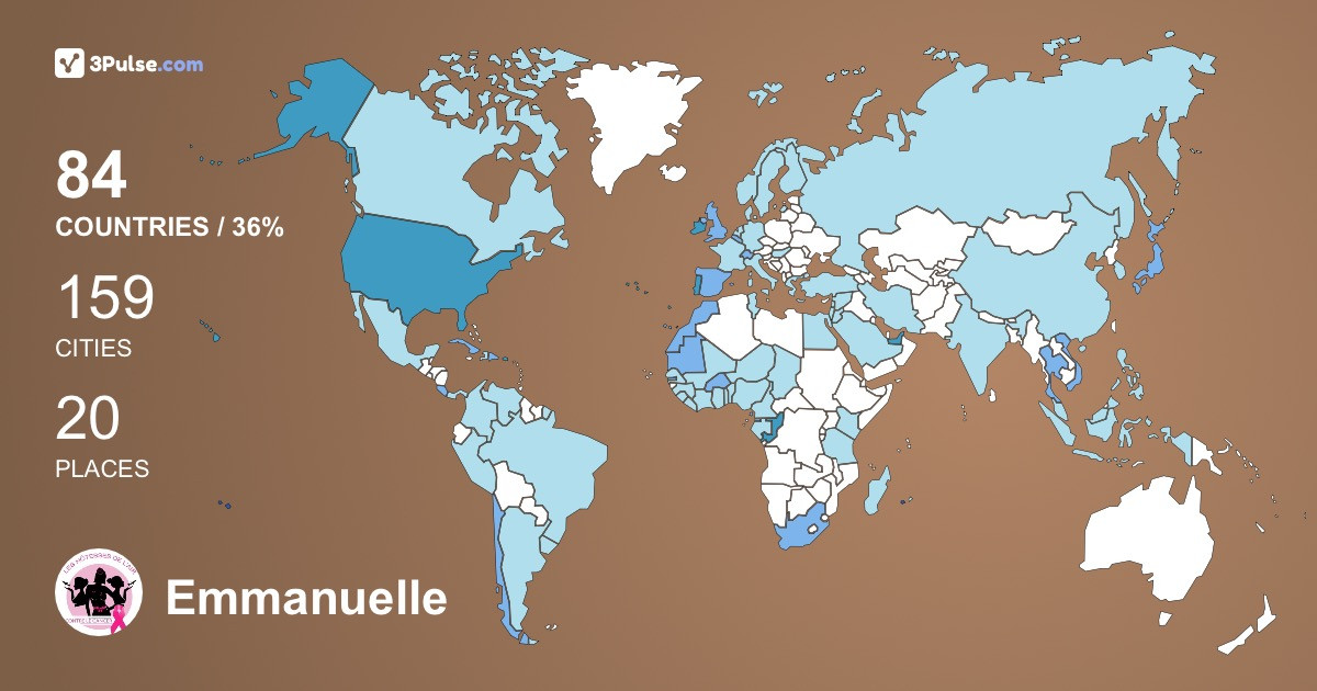 Emmanuelle Dugas's Travel Map Image
