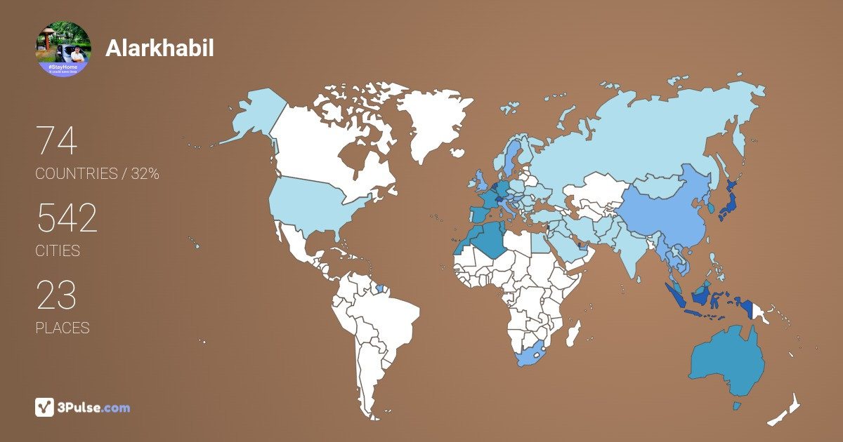 Alarkhabil Alindunisi's Travel Map Image