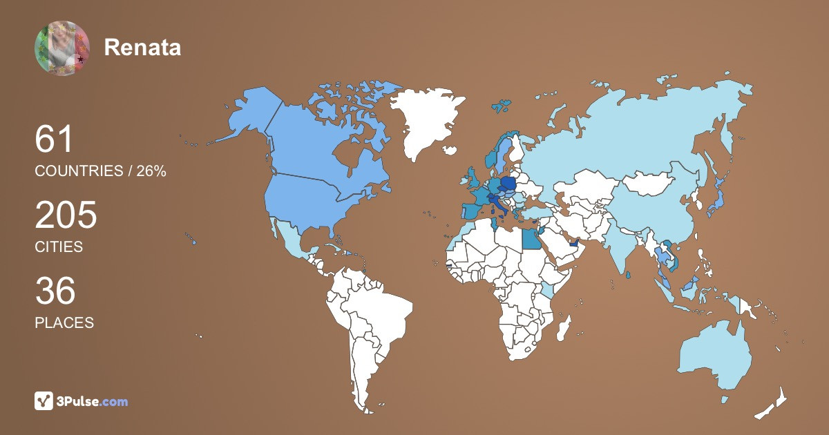 Renata Przybylka's Travel Map Image