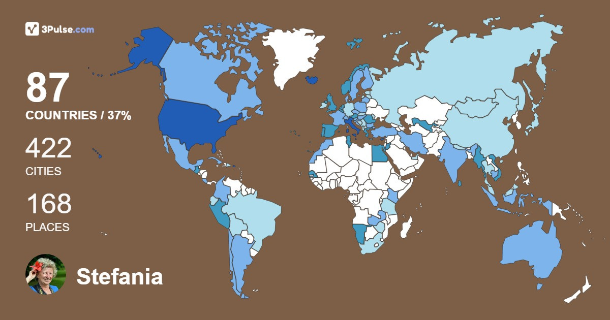 Stefania Boddi's Travel Map Image