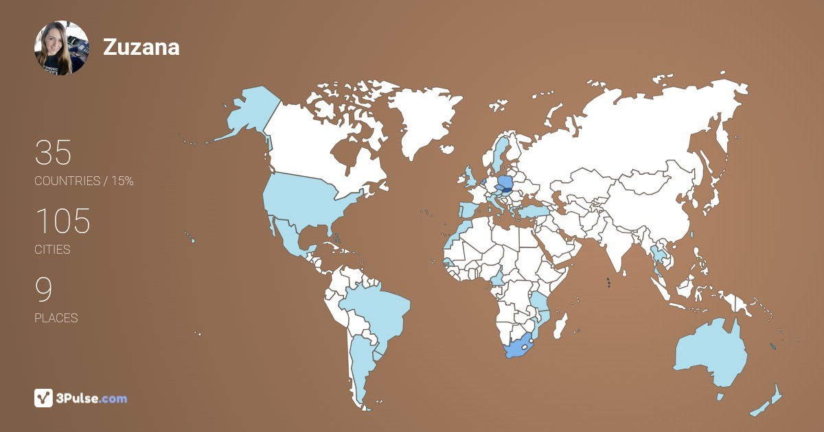 Изображение Карты путешествий Zuzana Foltnov