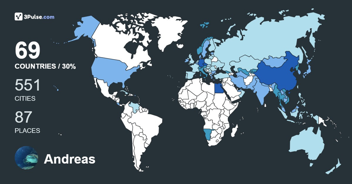 Изображение Карты путешествий Andreas Haseloff