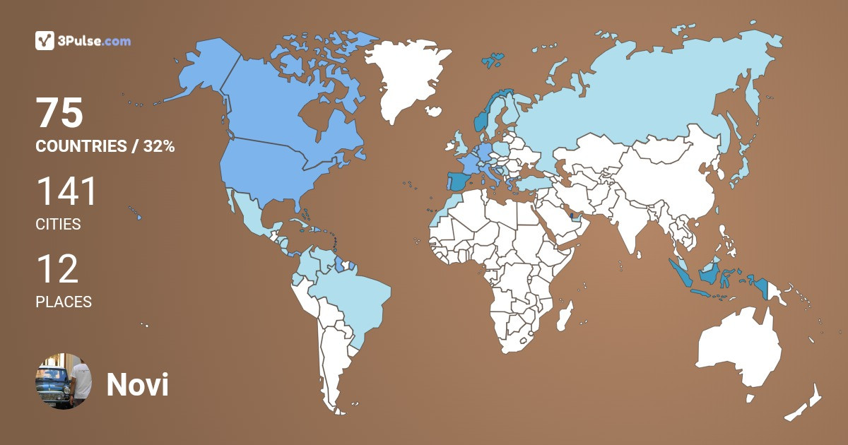 Novi Kurniawan's Travel Map Image