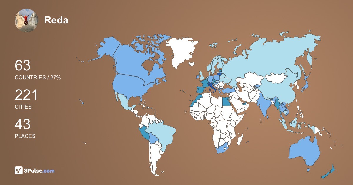 Reda iobakien's Travel Map Image