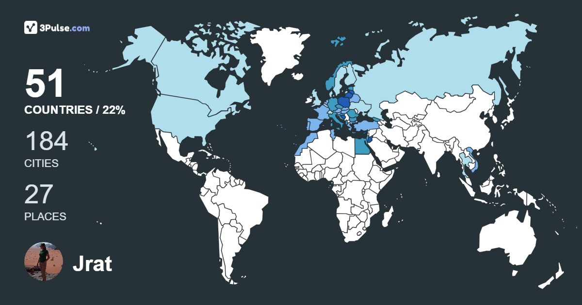 Jrat Osinskien's Travel Map Image