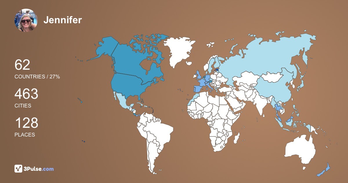 Изображение Карты путешествий Jennifer Paterson