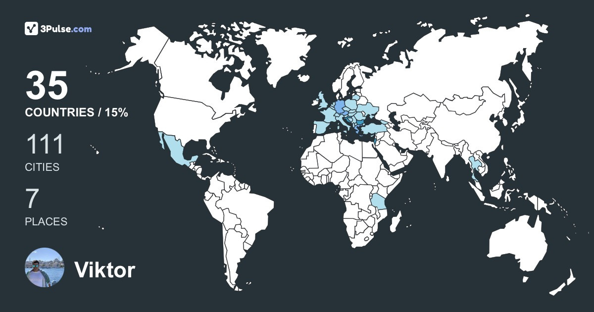 Изображение Карты путешествий Viktor Kamich
