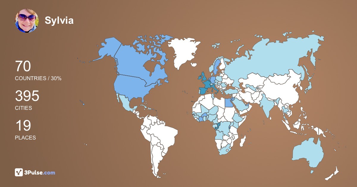 Изображение Карты путешествий Sylvia Wijnschenk